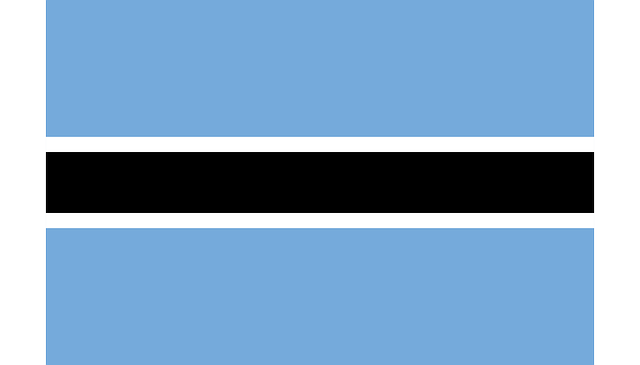 Botswana Flagge