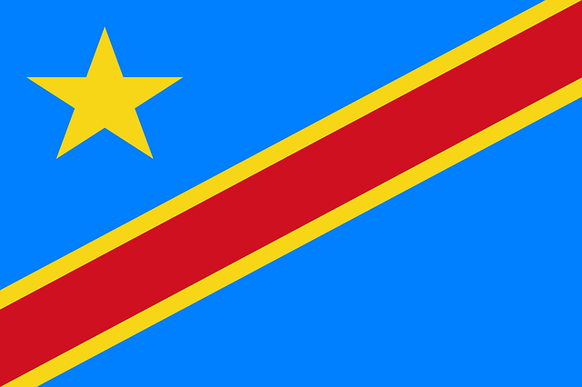 Demokratische Republik Kongo Flagge