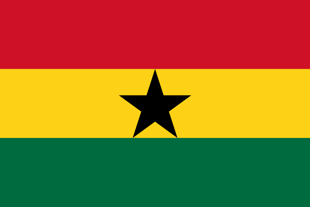 Ghana Flagge