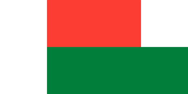 Madagaskar Flagge