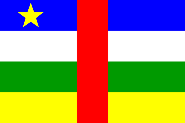 Zentralafrika Flagge