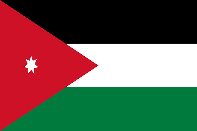 Jordanien Flagge