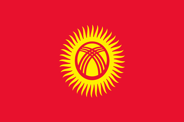 Kirgisistan Flagge