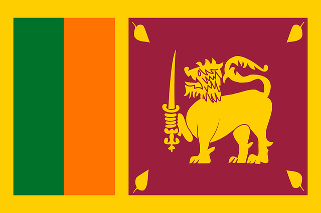 Sri Lanka Flagge